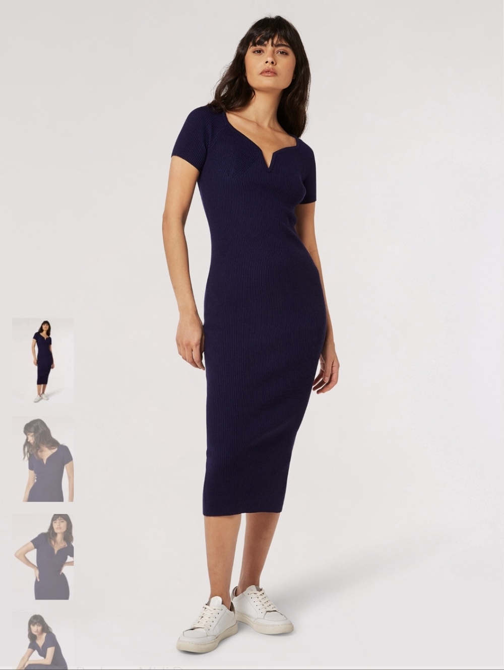 APRICOT Navy Short-Sleeve Maxi Dress New with Tags